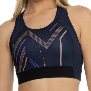 NEW Craft Pro Hit Blocked Sports Bra Top Blaze Cliff Women's Small ventilated